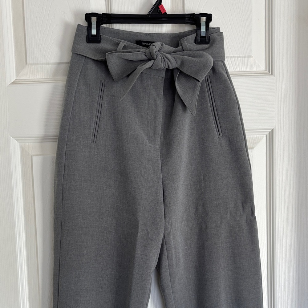 RW&Co Tie front suit pants